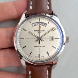 Transocean Day & Date A4531012/G751/437X/A20BA.1 V7F SS Silver Dial Swiis 2836