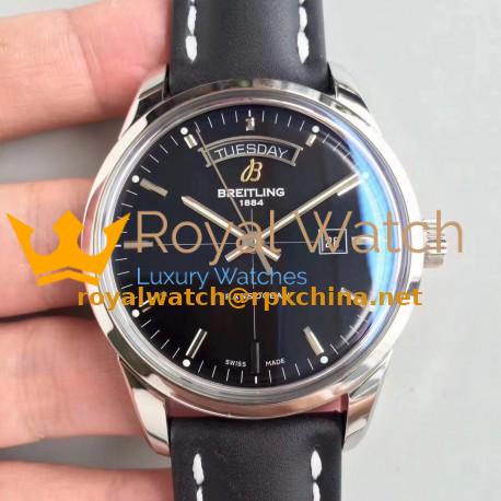 Replica Breitling Transocean Day & Date A4531012/BB69/35X V7 Stainless Steel Black Dial Swiis 2836-2