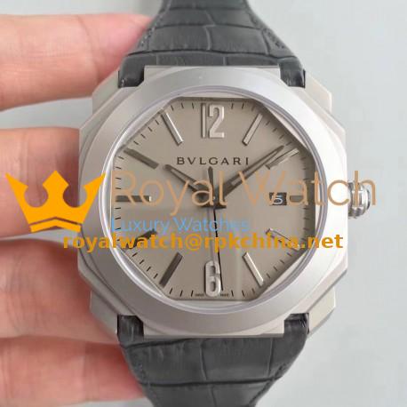 Replica Bvlgari Octo Solotempo 101964 JL Stainless Steel Grey Dial Swiss BVL193