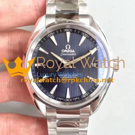 Replica Omega Seamaster Aqua Terra 150M Master Co-Axial 231.10.42.21.03.003 VS Stainless Steel Blue Dial Swiss 8500