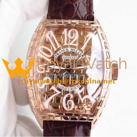 Replica Franck Muller Gold Croco 8880 SC GOLD CRO Rose Gold Rose Gold Dial M8215