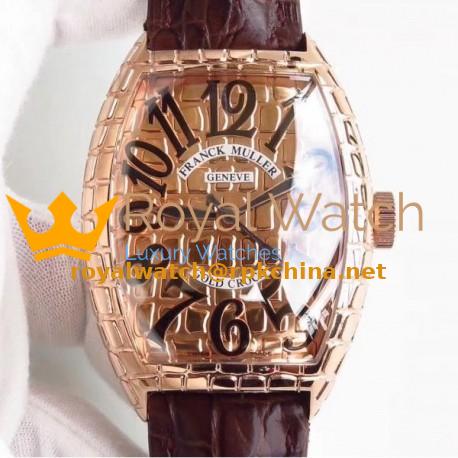 Replica Franck Muller Gold Croco 8880 SC GOLD CRO N Rose Gold Rose Gold Dial M8215