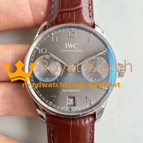 Replica IWC Portugieser IW500106 Power Reserve ZF V3 Stainless Steel Grey Dial Swiss IWC 52010
