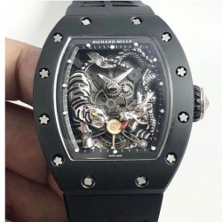 RM051-01 Tiger & Dragon KVF Ceramic Skeleton Dial M8215