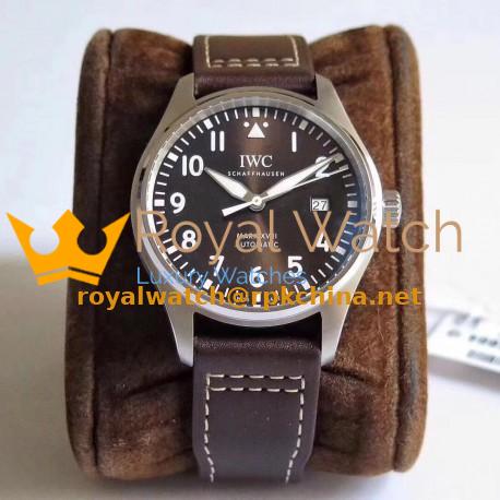 Replica IWC Pilot Mark XVIII Antoine De Saint Exepury IW327003 MKS Stainless Steel Chocolate Dial M9015