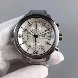 Aquatimer Chrono IW376802 HBB V6F SS Silver Dial Swiss 7750