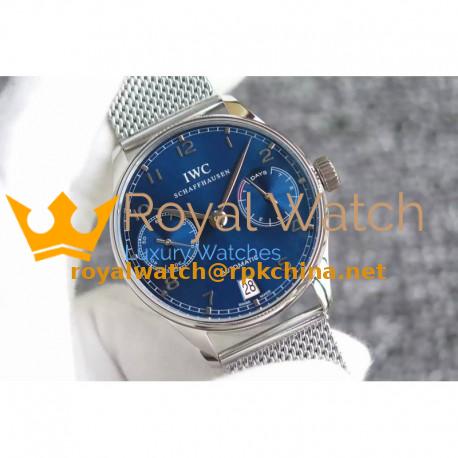 Replica IWC Portuguese IW5007 YL V3 Stainless Steel Blue Dial Swiss 52010