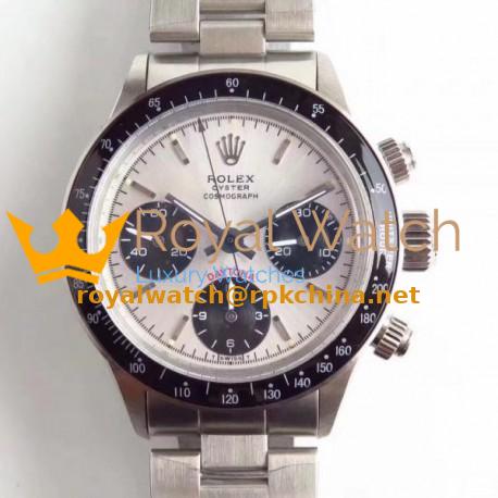 Replica Rolex Daytona Cosmograph Paul Newman 6241 N Stainless Steel Silver Dial Valjoux 72