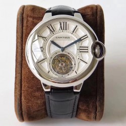 Ballon Bleu Flying Tourbillon W6920021 Noob Factory SS Silver Dial Swiss 9452MC