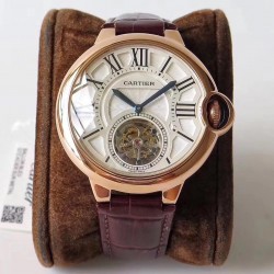 Ballon Bleu Flying Tourbillon W6920001 Noob Factory RG Silver Dial Swiss 9452MC