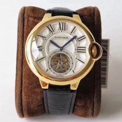 Ballon Bleu Flying Tourbillon W6920001 Noob Factory YG Silver Dial Swiss 9452MC
