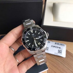 Aquaracer Calibre 5 WAY201A.BA0927 Noob Factory SS Black Dial Swiss SW200