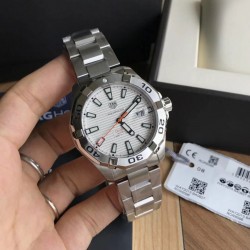 Aquaracer Calibre 5 WAY2013.BA0927 Noob Factory SS White Dial Swiss SW200