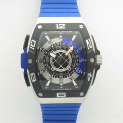 Skafander SKF 46 DV SC DT Noob Factory SS Blue Skeleton Dial M8215