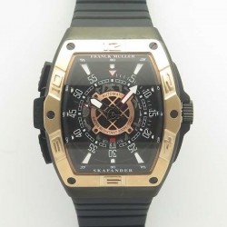 Skafander SKF 46 DV SC DT Noob Factory Ceramic & RG Black Skeleton Dial M8215