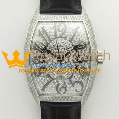 Replica Franck Muller Casablanca 8880 SC DT GF Stainless Steel & Diamonds Diamond Dial Swiss 2824-2