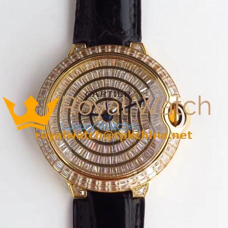 Replica Ballon Bleu De Cartier T Diamond N Yellow Gold Diamond Dial M9015