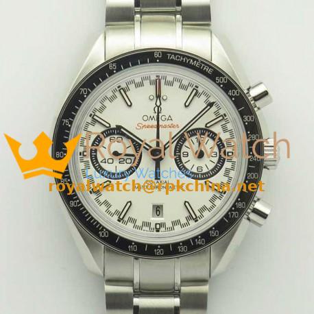 Replica Omega Speedmaster Racing Master Chronograph 44.25MM 329.30.44.51.04.001 OM Stainless Steel White Dial Swiss 9900