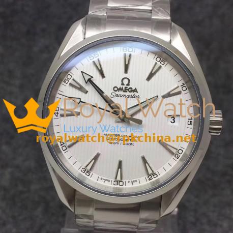 Replica Omega Seamaster Aqua Terra 150M Master Co-Axial 231.10.42.21.02.003 VS Stainless Steel White Dial Swiss 8500