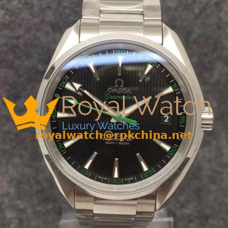Replica Omega Seamaster Aqua Terra 150M Master Golf Edition 231.10.42.21.01.004 VS Stainless Steel Black Dial Swiss 8500