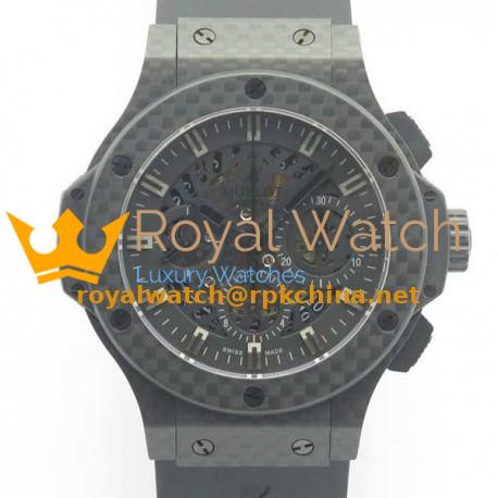 Replica Hublot Big Bang 44MM Full Carbon Fiber 3A Carbon Fiber Skeleton Dial Swiss HUB4100