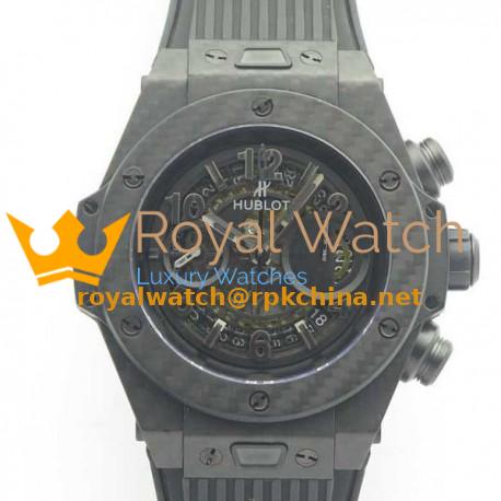 Replica Hublot Big Bang Unico Full Carbon Fiber 3A Carbon Fiber Skeleton Dial Swiss HUB1242