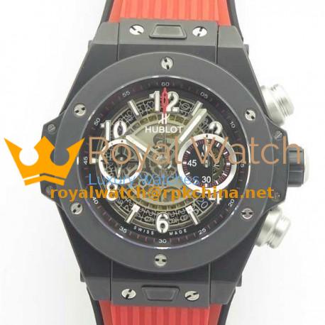 Replica Hublot Big Bang Unico Black Magic 411.CI.1170.RX 3A Ceramic Skeleton Dial Swiss HUB1242