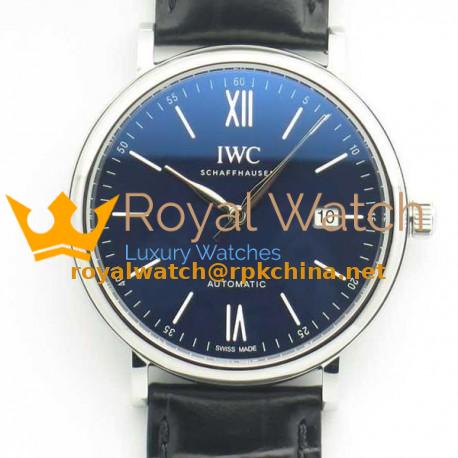 Replica IWC Portofino Automatic Edition 150 Years IW356518 Stainless Steel Blue Dial M9015
