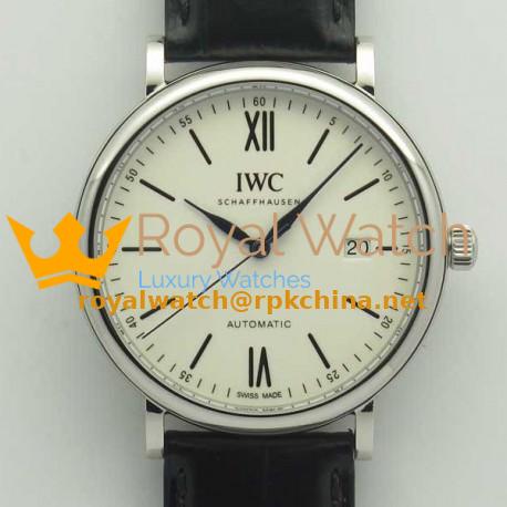 Replica IWC Portofino Automatic Edition 150 Years IW356519 Stainless Steel White Dial M9015
