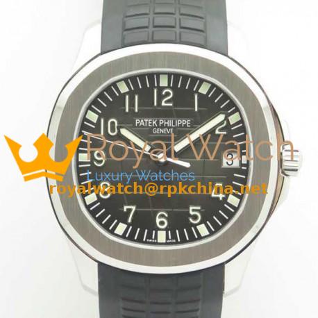 Replica Patek Philippe Aquanaut Jumbo 5167A-001 ZF Stainless Steel Black Dial Swiss 324SC