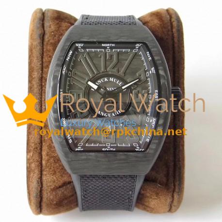 Replica Franck Muller Vanguard Automatic Carbon V 45 SC DT NR BR N Forged Carbon forged Carbon Dial Seiko NH35A