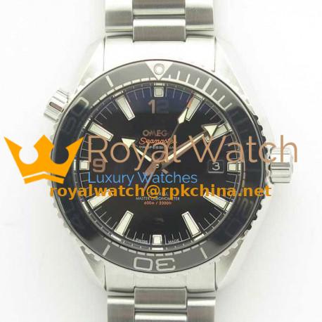 Replica Omega Seamaster Planet Ocean 600M 43.5MM 215.30.44.21.01.001 OM V2 Stainless Steel Black Dial Swiss 8900