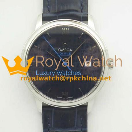 Replica Omega De Ville Prestige Orbis Collection 39.5MM 424.13.40.20.03.003 RXW Stainless Steel Blue Dial Swiss 2892