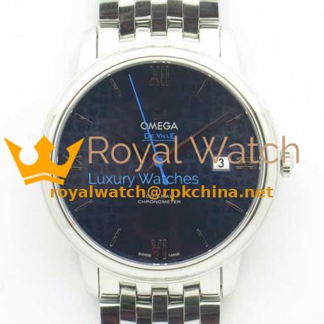 Replica Omega De Ville Prestige Orbis Collection 39.5MM 424.10.40.20.03.003 RXW Stainless Steel Blue Dial Swiss 2892