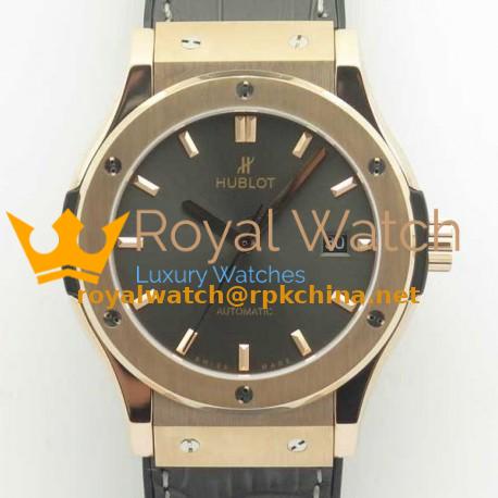 Replica Hublot Classic Fusion Racing Grey King Gold 42MM 511.OX.7081.LR F16 Rose Gold Grey Dial Swiss 2892