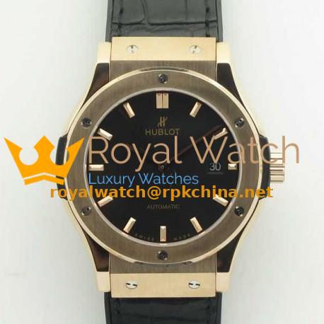 Replica Hublot Classic Fusion King Gold 42MM 511.OX.1181.LR F16 Rose Gold Black Dial Swiss 2892
