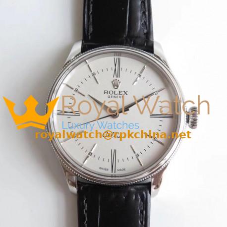 Replica Rolex Cellini 50509 MK V4 Stainless Steel White Dial Swiss 3132