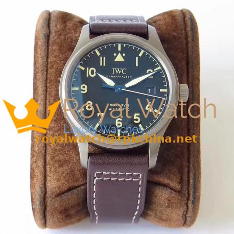 Replica IWC Pilot Mark XVIII Heritage IW327006 GS Titanium Black Dial Swiss 2892