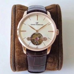 1966 Tourbillon Sous Pont D'Or 99535-52-131-BKBA Noob Factory RG White Dial Swiss Tourbillon