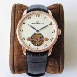1966 Tourbillon Sous Pont D'Or 99535-52-131-BKBA Noob Factory RG & Diamond White Dial Swiss Tourbillon