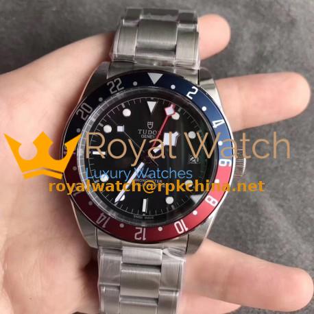 Replica Tudor Heritage Black Bay GMT M79830RB-0001 ZF Stainless Steel Black Dial Swiss 2824-2