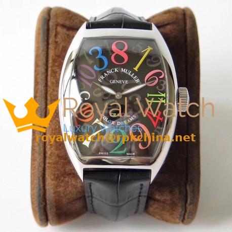 Replica Franck Muller Crazy Color Dreams FM 8880 CH COL DRM AB Stainless Steel Black Dial Swiss 2824-2
