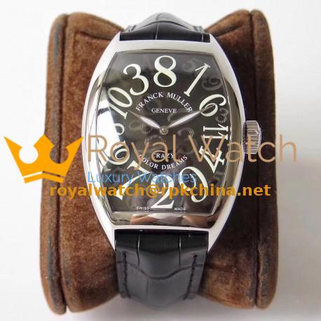 Replica Franck Muller Crazy Hours FM 8880 AB Stainless Steel Black Dial Swiss 2824-2