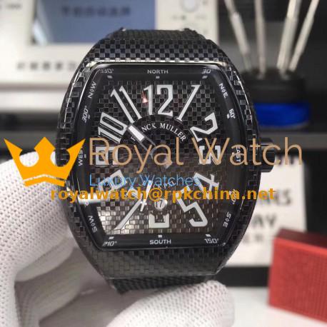 Replica Franck Muller Vanguard V45 ABF PVD Black Dial Swiss 2824-2