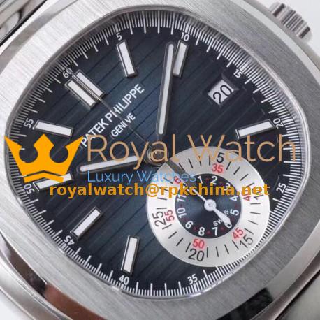 Replica Patek Philippe Nautilus Chronograph 5980 PP Stainless Steel Blue Dial Swiss 7750