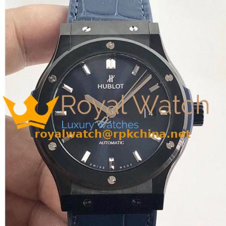 Replica Hublot Classic Fusion Ceramic Blue 511.CM.7170.LR JJ Ceramic Blue Dial Swiss 2892