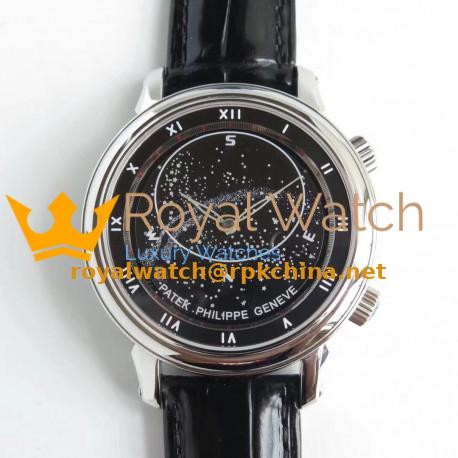 Replica Patek Philippe Grand Complications Sky Moon Celestial 5102G N Stainless Steel Black Dial Swiss 240 LU CL C