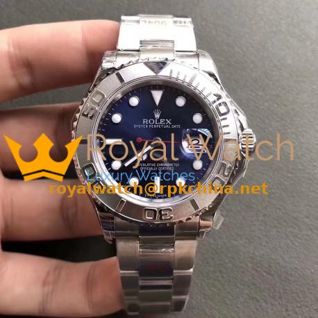 Replica Rolex Yacht-Master 40 116622 GM Stainless Steel 904L Blue Dial Swiss 3135