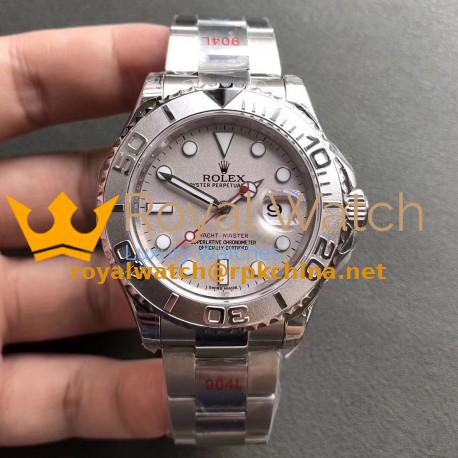 Replica Rolex Yacht-Master 40 116622 GM Stainless Steel 904L Grey Dial Swiss 3135