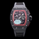 Replica Richard Mille RM011 Felipe Massa Chronograph Limited Edition KV Ceramic Red Skeleton Dial Swiss 7750